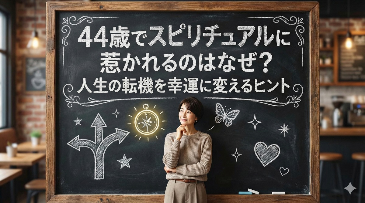 44歳でスピリチュアルに惹かれるのはなぜ？人生の転機を幸運に変えるヒント