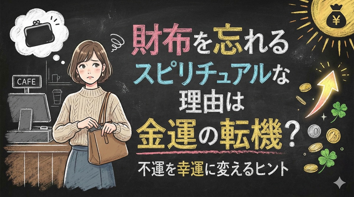 財布を忘れるスピリチュアルな理由は金運の転機？不運を幸運に変えるヒント