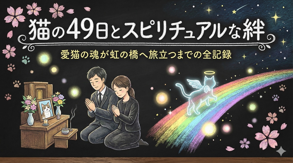 猫の49日とスピリチュアルな絆｜愛猫の魂が虹の橋へ旅立つまでの全記録