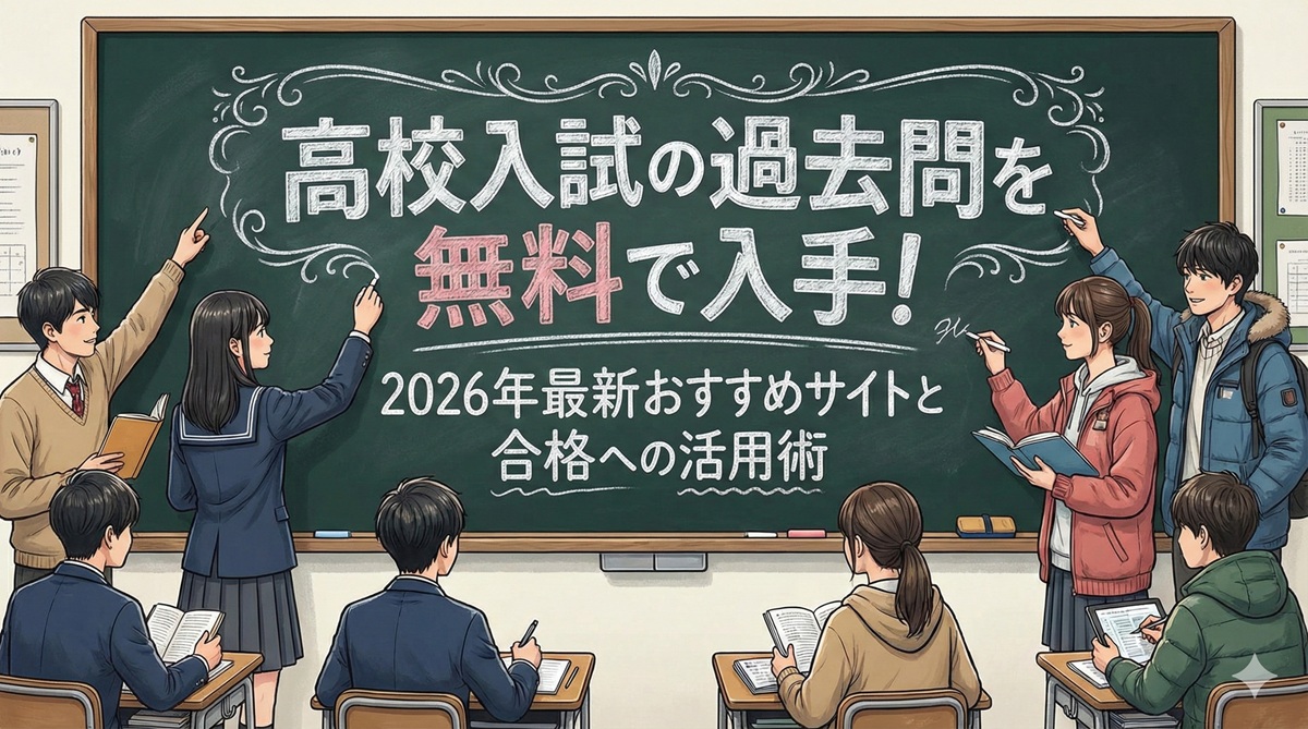 高校入試の過去問を無料で入手!2026年最新おすすめサイトと合格への活用術