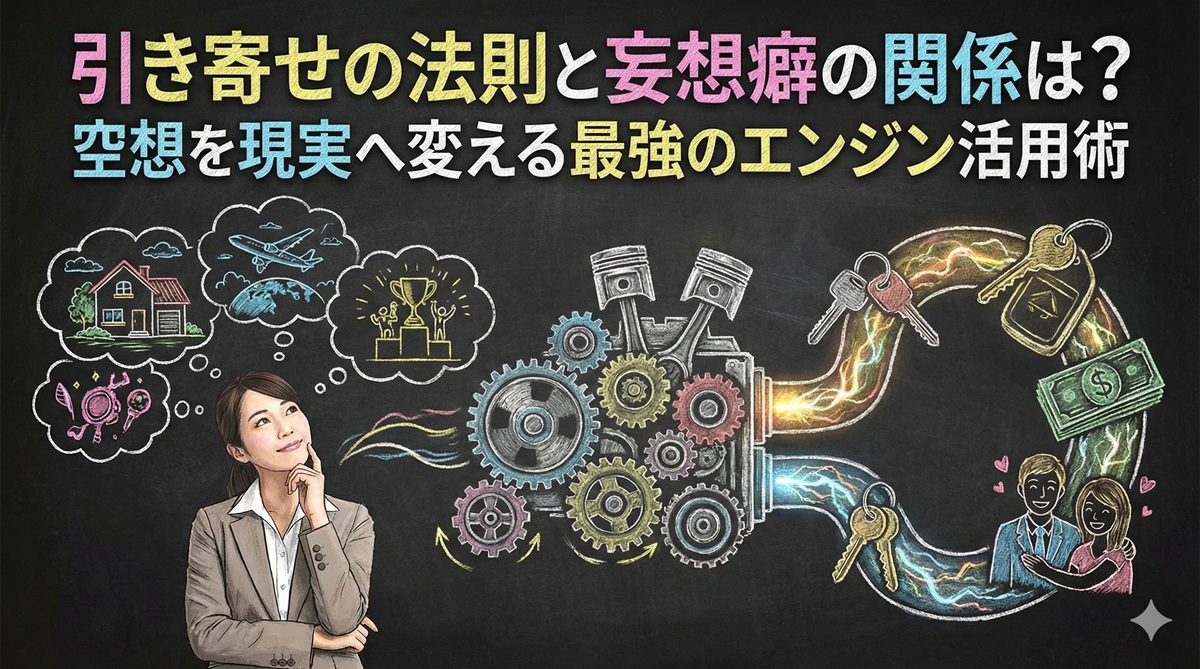 引き寄せの法則と妄想癖の関係は？空想を現実へ変える最強のエンジン活用術