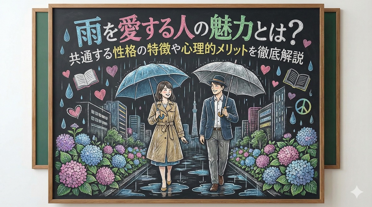 雨を愛する人の魅力とは？共通する性格の特徴や心理的メリットを徹底解説