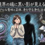 視界の端に黒い影が見える？スピリチュアルな意味と正体、身を守る浄化法を徹底解説