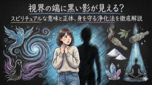 視界の端に黒い影が見える？スピリチュアルな意味と正体、身を守る浄化法を徹底解説