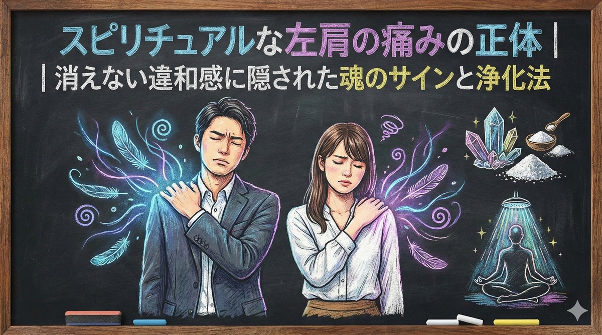 スピリチュアルな左肩の痛みの正体｜消えない違和感に隠された魂のサインと浄化法