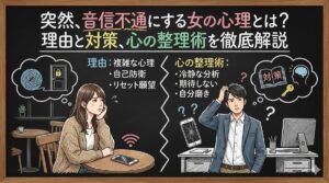 突然、音信不通にする女の心理とは？理由と対策、心の整理術を徹底解説