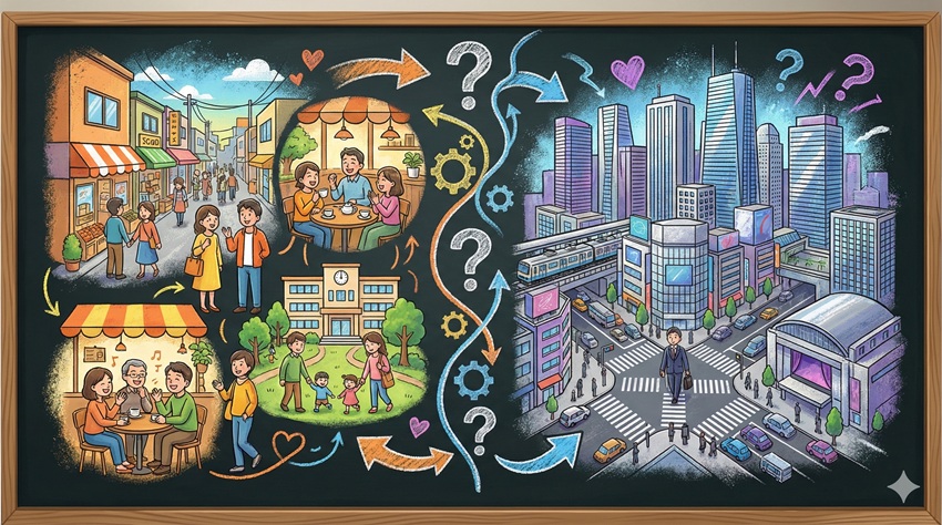 街とは一体何か？その定義と都市との境界線