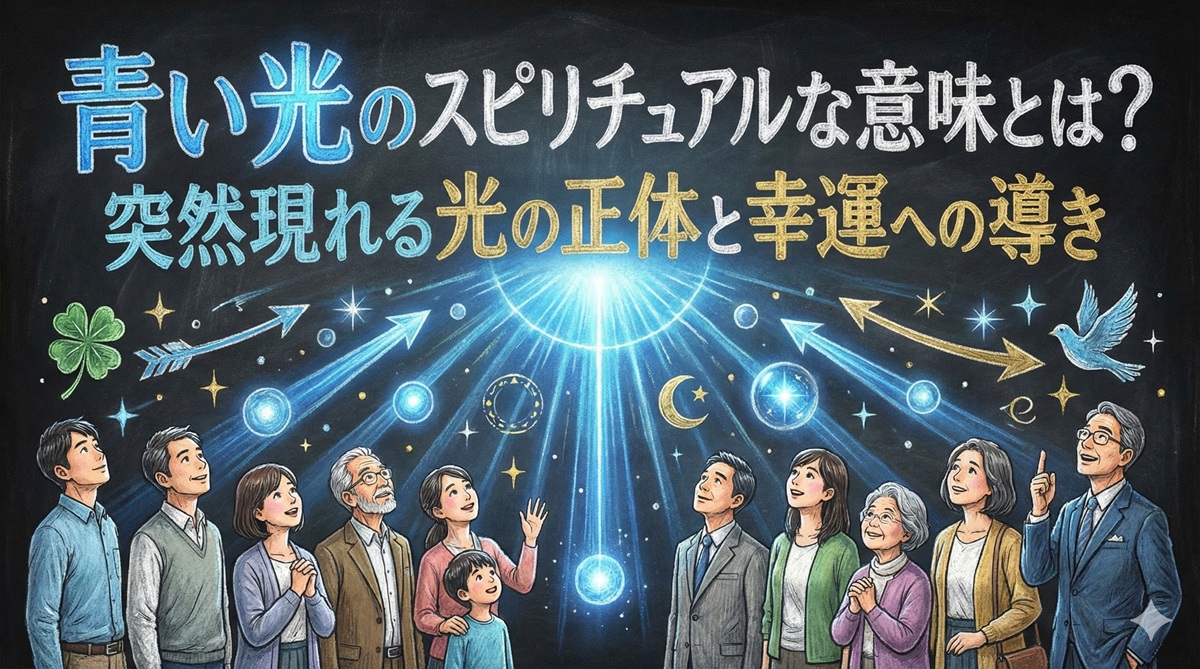 青い光のスピリチュアルな意味とは?突然現れる光の正体と幸運への導き
