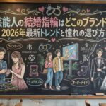芸能人の結婚指輪はどこのブランド？2026年最新トレンドと憧れの選び方