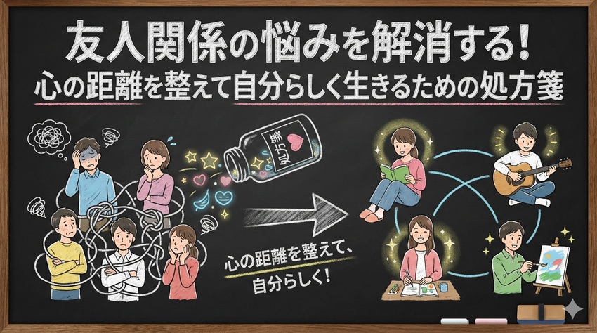 友人関係の悩みを解消する！心の距離を整えて自分らしく生きるための処方箋