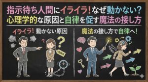 指示待ち人間にイライラ!なぜ動かない?心理学的な原因と自律を促す魔法の接し方