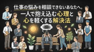 仕事の悩みを相談できないあなたへ。一人で抱え込む心理と心を軽くする解決法