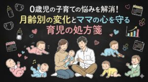 0歳児の子育ての悩みを解消！月齢別の変化とママの心を守る育児の処方箋
