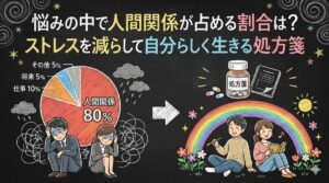 悩みの中で人間関係が占める割合は?ストレスを減らして自分らしく生きる処方箋