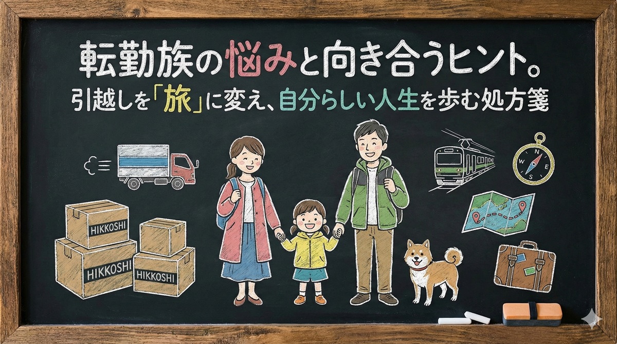 転勤族の悩みと向き合うヒント。引越しを「旅」に変え、自分らしい人生を歩む処方箋