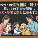 ペットの悩み相談で解決！飼い主の不安を解消し愛犬・愛猫と幸せに暮らすコツ