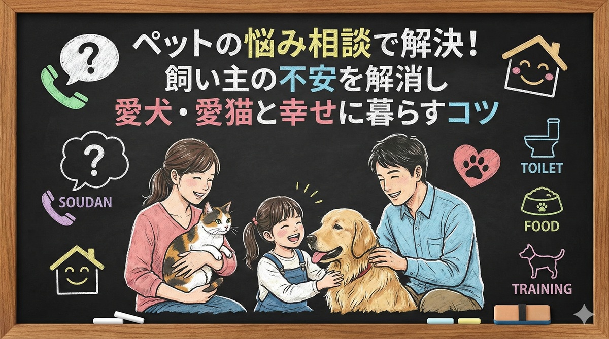 ペットの悩み相談で解決!飼い主の不安を解消し愛犬・愛猫と幸せに暮らすコツ
