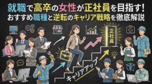 就職で高卒の女性が正社員を目指す!おすすめ職種と逆転のキャリア戦略を徹底解説
