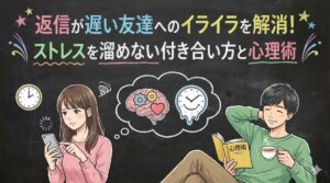 返信が遅い友達へのイライラを解消！ストレスを溜めない付き合い方と心理術