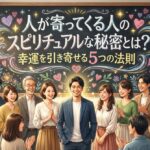 人が寄ってくる人のスピリチュアルな秘密とは？幸運を引き寄せる5つの法則