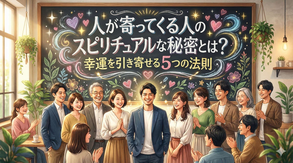 人が寄ってくる人のスピリチュアルな秘密とは？幸運を引き寄せる5つの法則