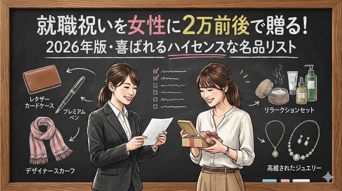 就職祝いを女性に2万前後で贈る！2026年版・喜ばれるハイセンスな名品リスト