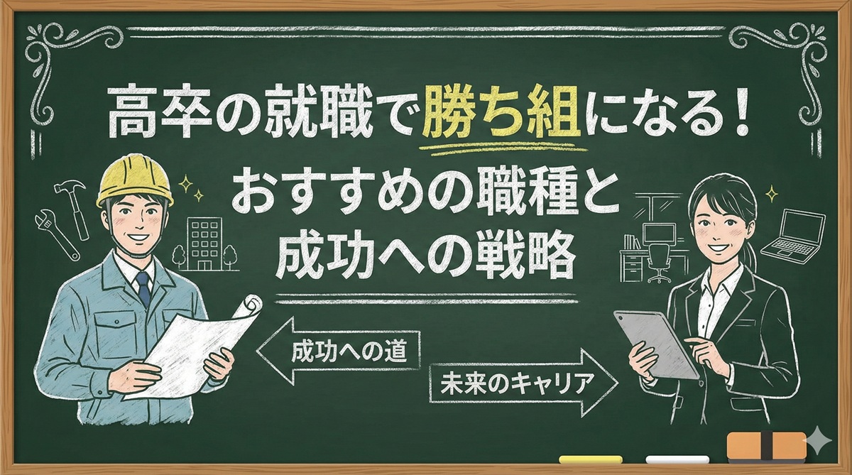 高卒の就職で勝ち組になる！おすすめの職種と成功への戦略