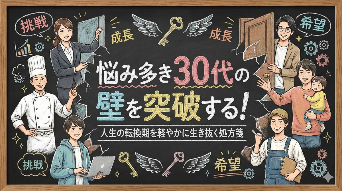 悩み多き30代の壁を突破する！人生の転換期を軽やかに生き抜く処方箋