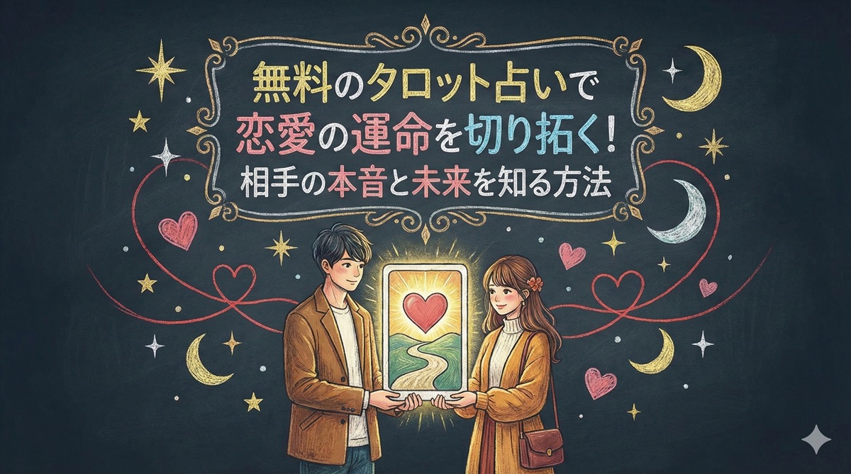 無料のタロット占いで恋愛の運命を切り拓く！相手の本音と未来を知る方法