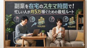 副業を在宅のスキマ時間で！忙しい人が月5万稼ぐための最短ルート