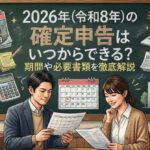 2026年（令和8年）の確定申告はいつからできる？期間や必要書類を徹底解説