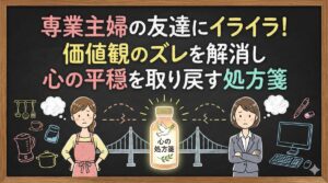専業主婦の友達にイライラ！価値観のズレを解消し心の平穏を取り戻す処方箋
