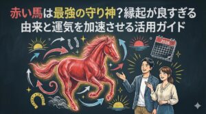 赤い馬は最強の守り神?縁起が良すぎる由来と運気を加速させる活用ガイド