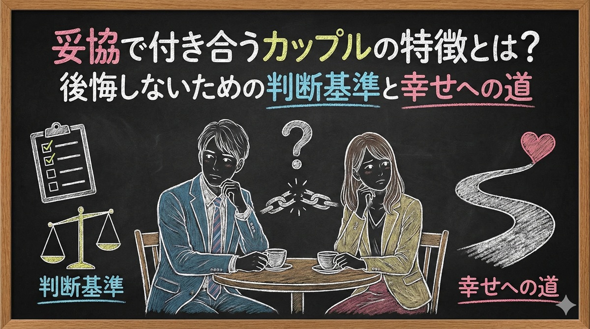 妥協で付き合うカップルの特徴とは？後悔しないための判断基準と幸せへの道