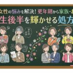 50代女性の悩みを解決！更年期から家族・お金まで。人生後半を輝かせる処方箋