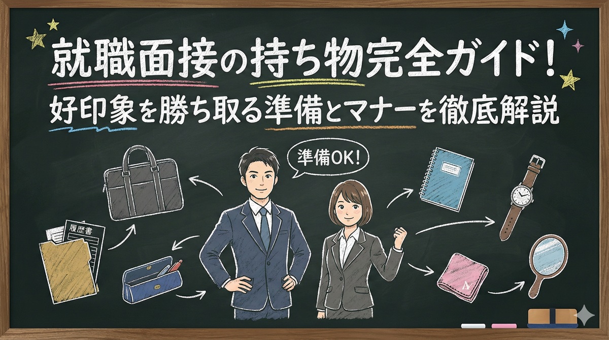 就職面接の持ち物完全ガイド！好印象を勝ち取る準備とマナーを徹底解説