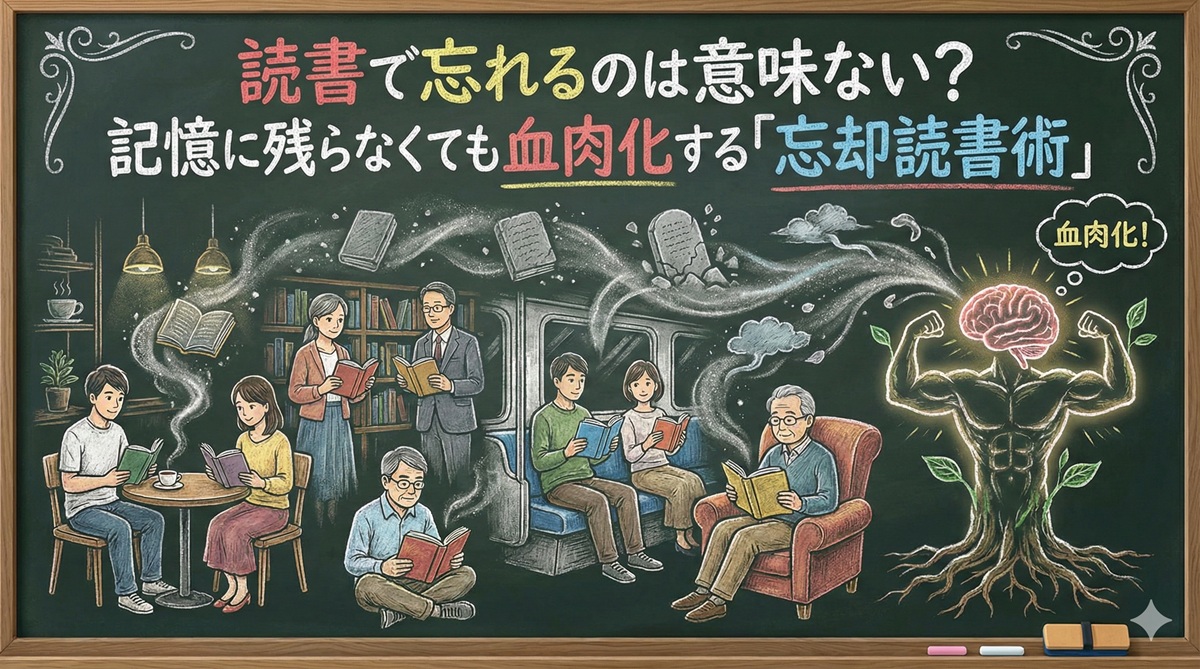 読書で忘れるのは意味ない？記憶に残らなくても血肉化する「忘却読書術」