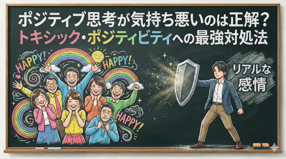 ポジティブ思考が気持ち悪いのは正解？トキシック・ポジティビティへの最強対処法