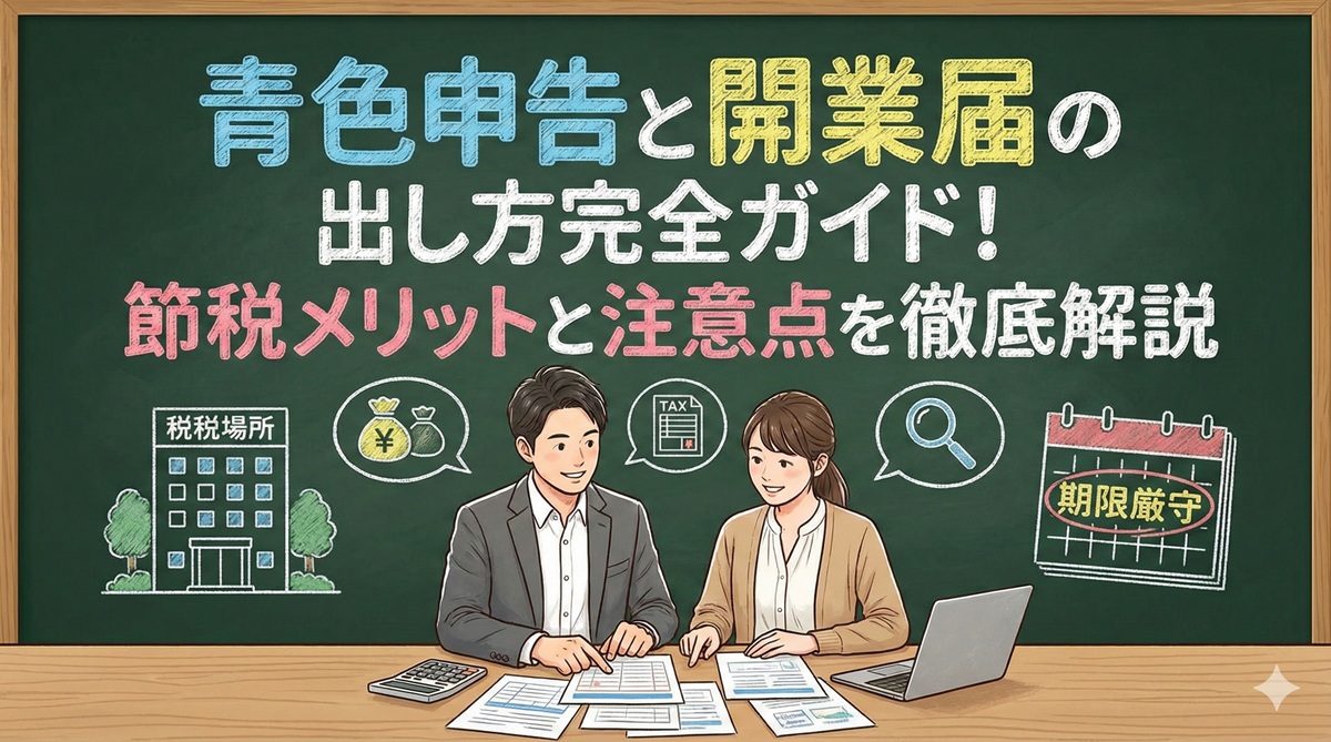 青色申告と開業届の出し方完全ガイド！節税メリットと注意点を徹底解説