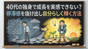 40代の独身で成長を実感できない？停滞感を抜け出し自分らしく輝く方法