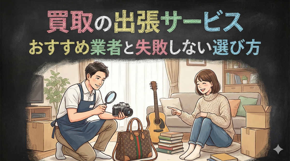 買取の出張サービスおすすめ業者と失敗しない選び方