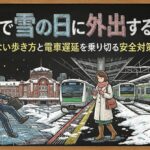 東京で雪の日に外出するなら？滑らない歩き方と電車遅延を乗り切る安全対策ガイド