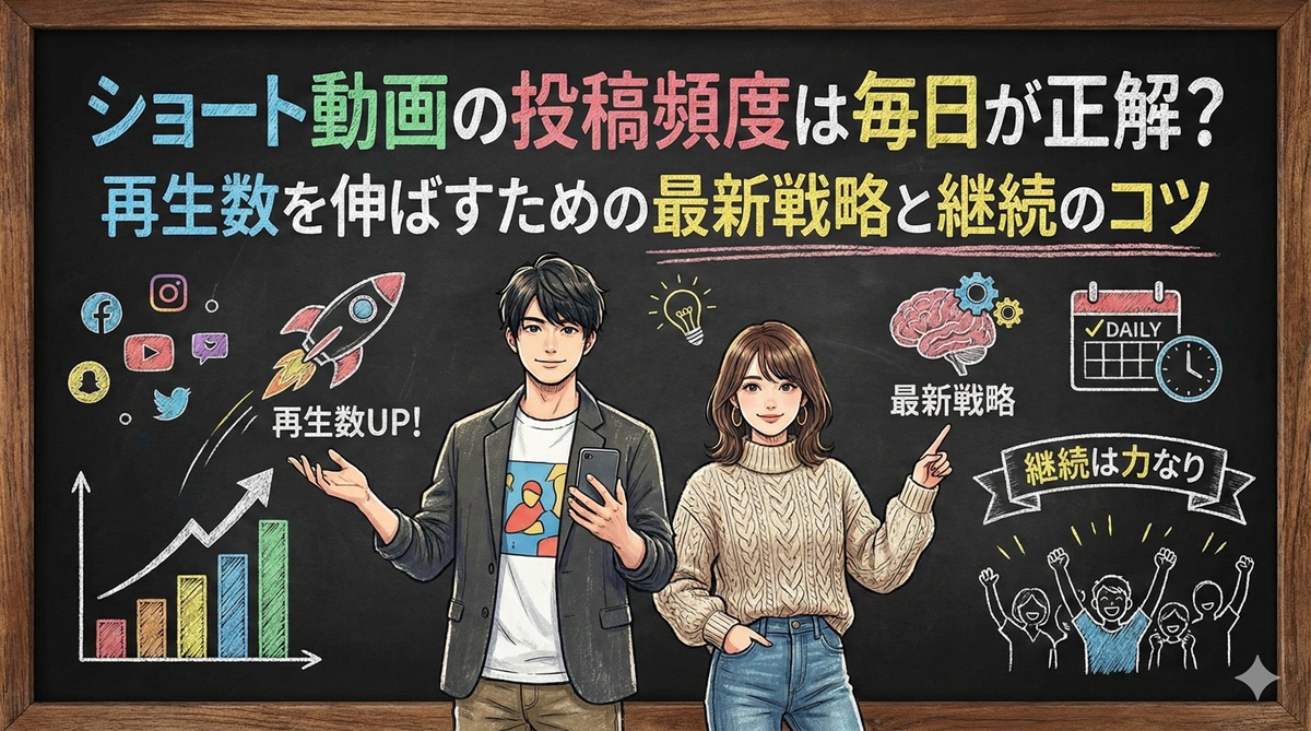 ショート動画の投稿頻度は毎日が正解？再生数を伸ばすための最新戦略と継続のコツ
