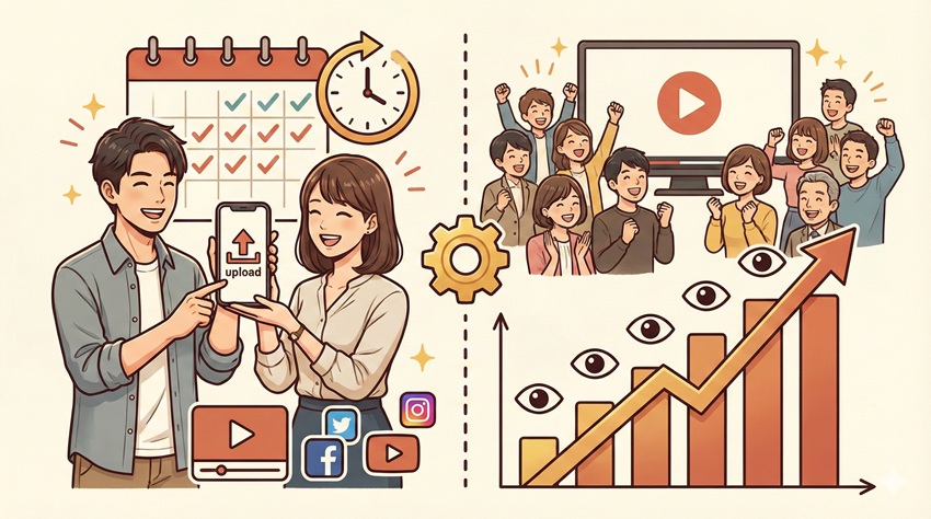 ショート動画の投稿頻度とは？再生数を伸ばすための基本