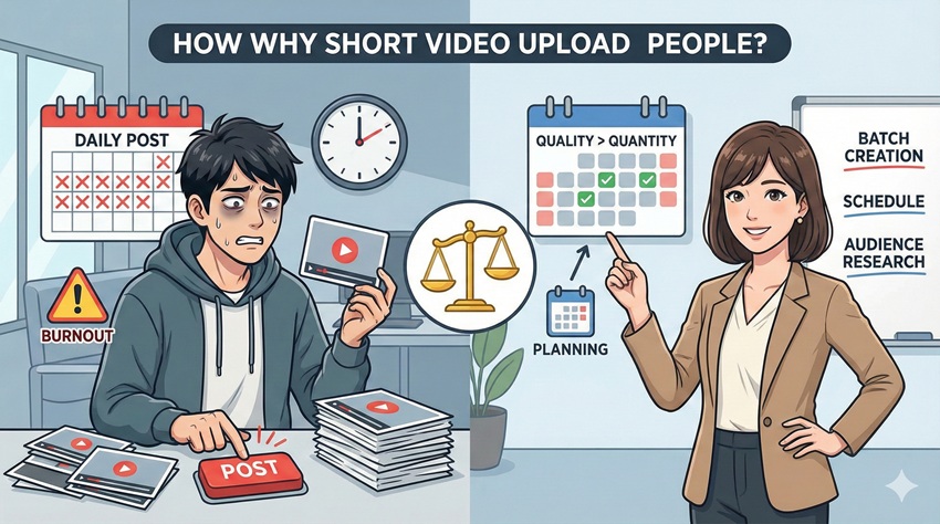 ショート動画の投稿頻度を高める際の注意点と対策