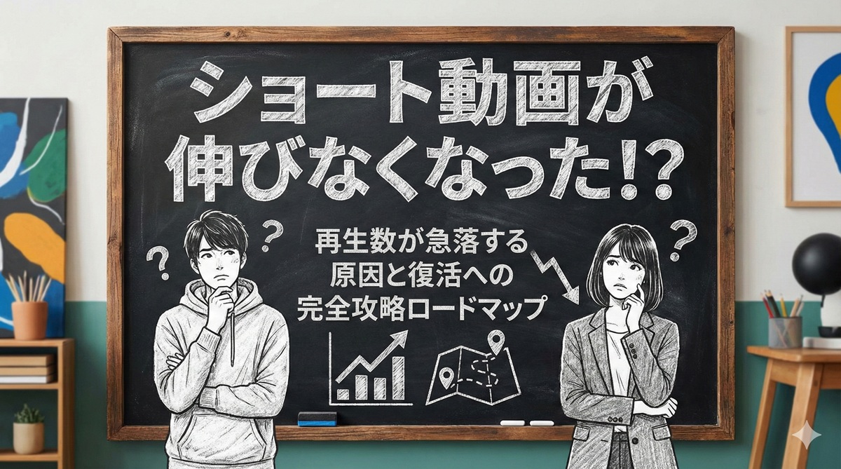 ショート動画が伸びなくなった！？再生数が急落する原因と復活への完全攻略ロードマップ