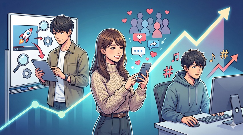 ショート動画が伸びなくなった時の具体的な解決策この章のポイント過去のバズった動画を再分析して要素を抽出コメントやシェアを促すエンゲージメント強化トレンド音源とハッシュタグを正しく活用する