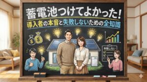 蓄電池つけてよかった!導入者の本音と失敗しないための全知識