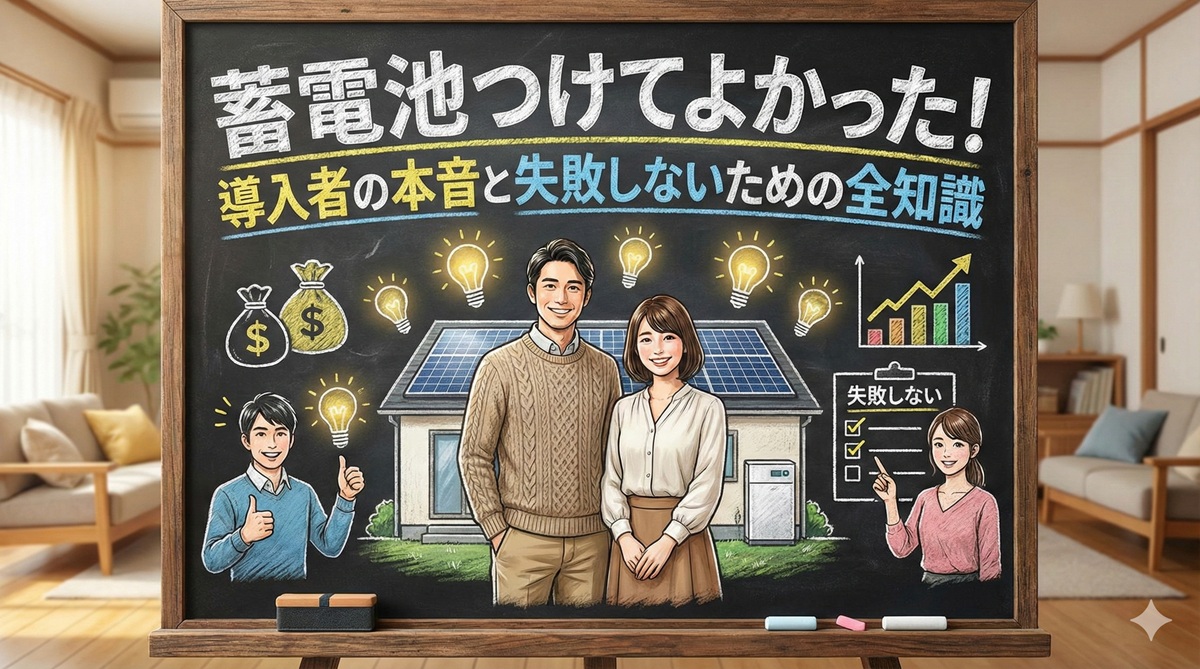 蓄電池つけてよかった!導入者の本音と失敗しないための全知識