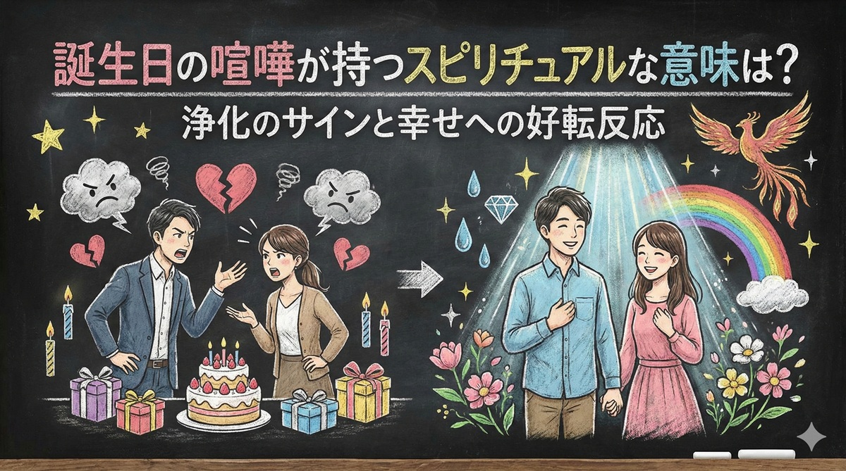 誕生日の喧嘩が持つスピリチュアルな意味は？浄化のサインと幸せへの好転反応
